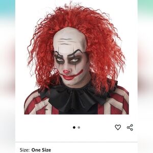 Creepy Clown Kids Costume - Red and Black